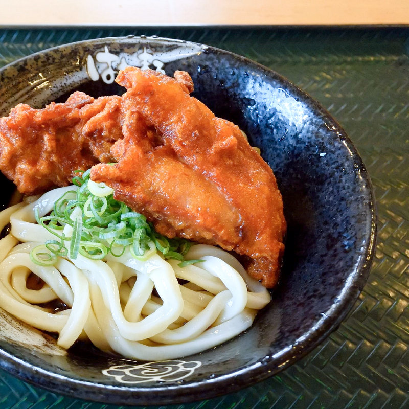 唐揚げぶっかけ冷（ぶっかけ冷+鶏の唐揚げ）(はなまるうどん 高松中央インター店 )