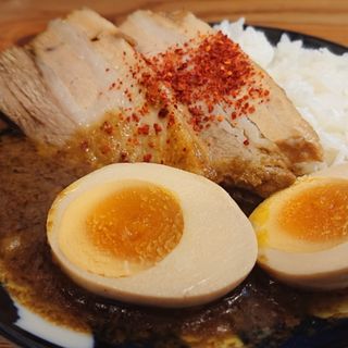 ミニ豚骨カレー(烈志笑魚油 麺香房 三く)