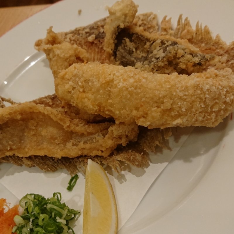 かれいの唐揚げ(寿司 がんこ寿司 天満橋店)