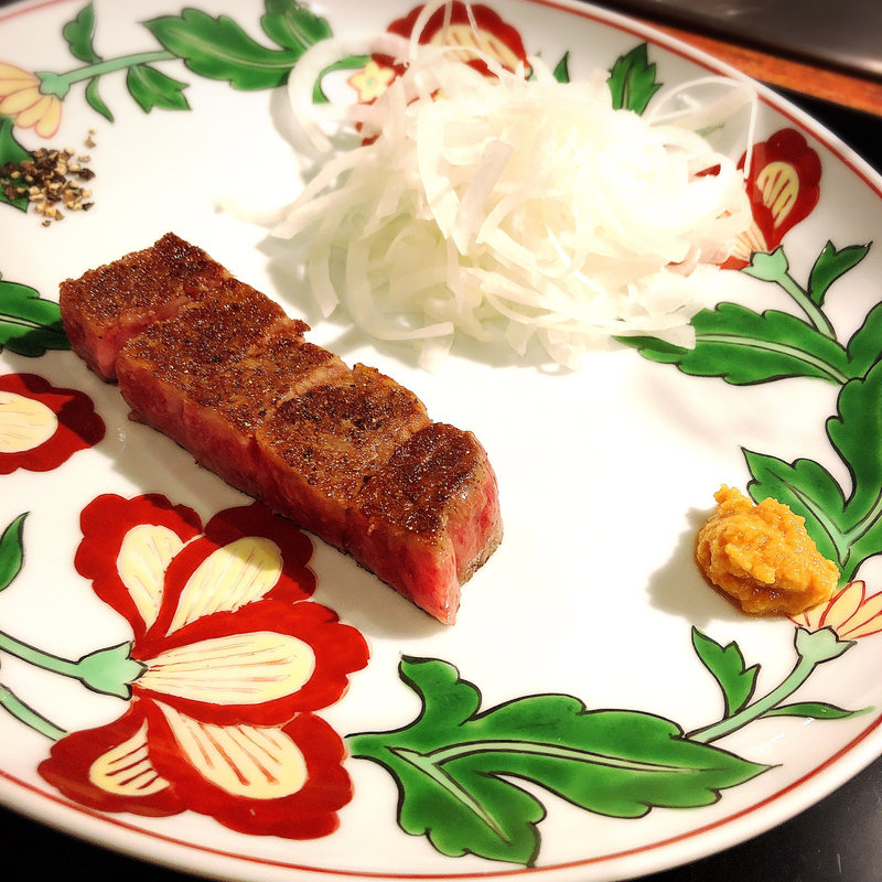 鮑とうかい厳選牛コース(銀座うかい亭)