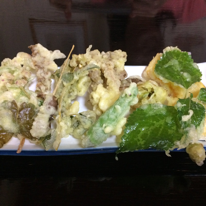 山菜野菜天ぷら(割烹そば処　松苧 )