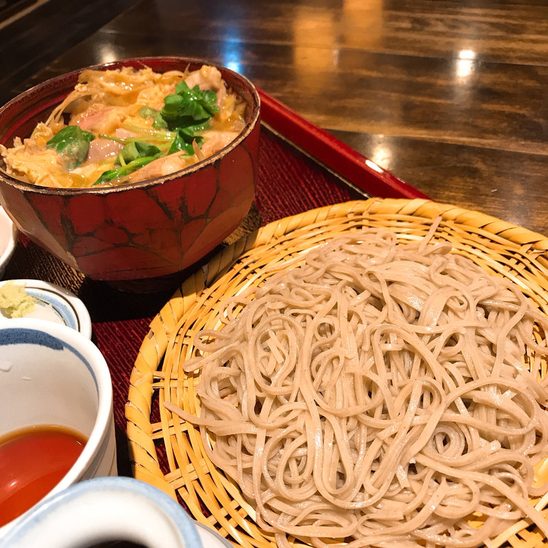せいろそばと鴨の柳川丼(禅味 一茶庵)