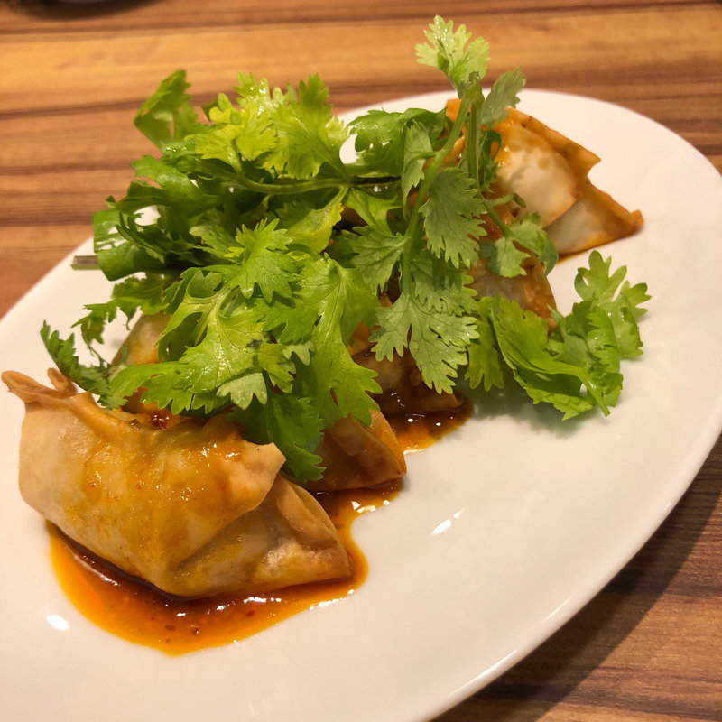 ぶっかけパクチー餃子(餃子食堂 マルケン 天満橋店)