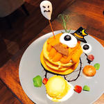 飛び出す目玉のハロウィンパンケーキ(イエローテイルカフェ カフェ&レストラン)
