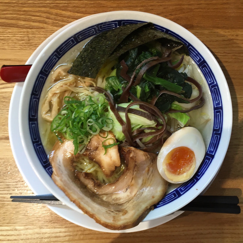 中華そば 塩 ＋ 野菜盛り(中華そば もり川)