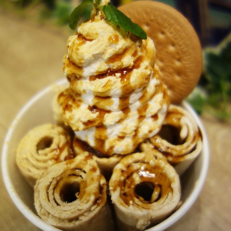 ほうじ茶(マンハッタンロールアイスクリーム 福岡大名店)