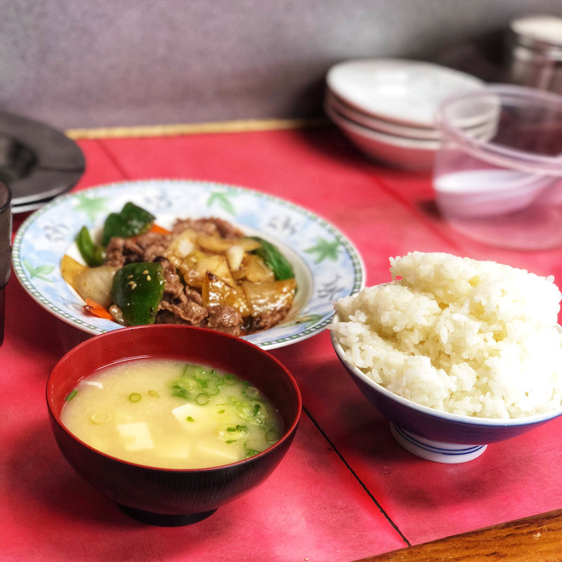 焼肉定食(一楽ラーメン 志免店)