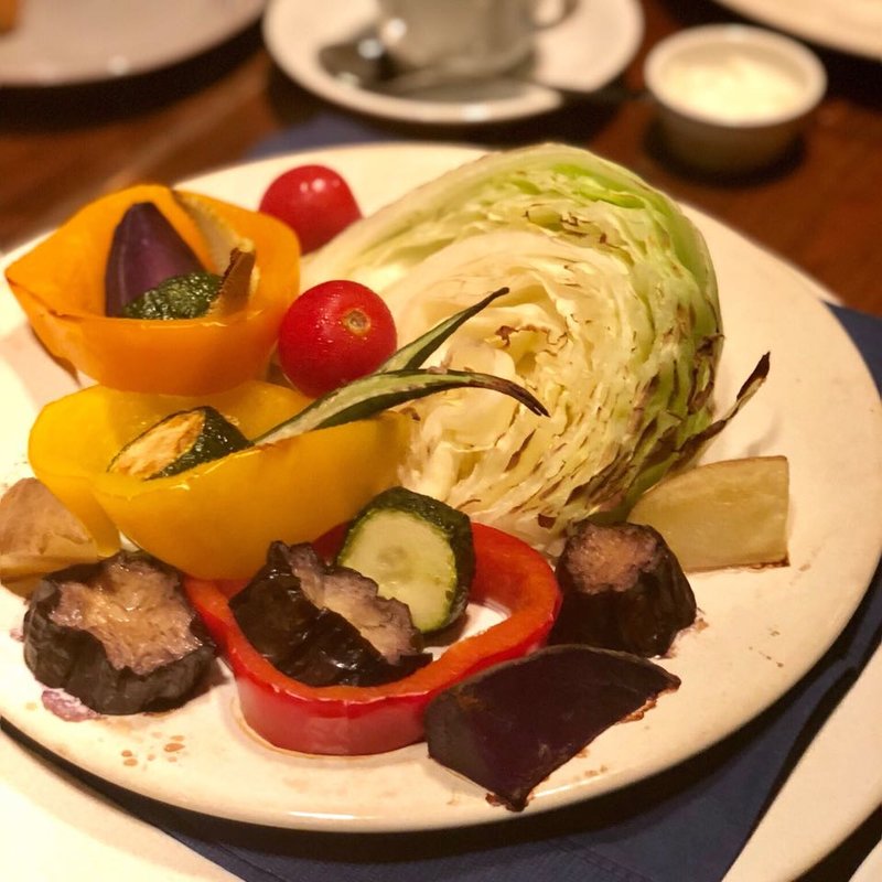 野菜のグリル バーニャカウダソース(BISTRO STEAK T-bone)