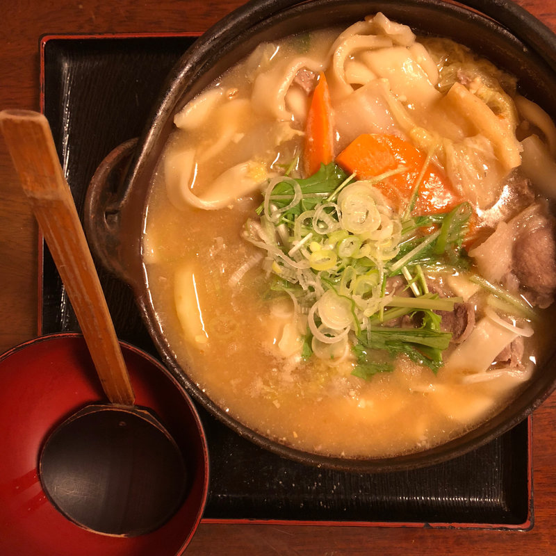 天然猪のほうとう(奈良田本店 （ならだほんてん）)