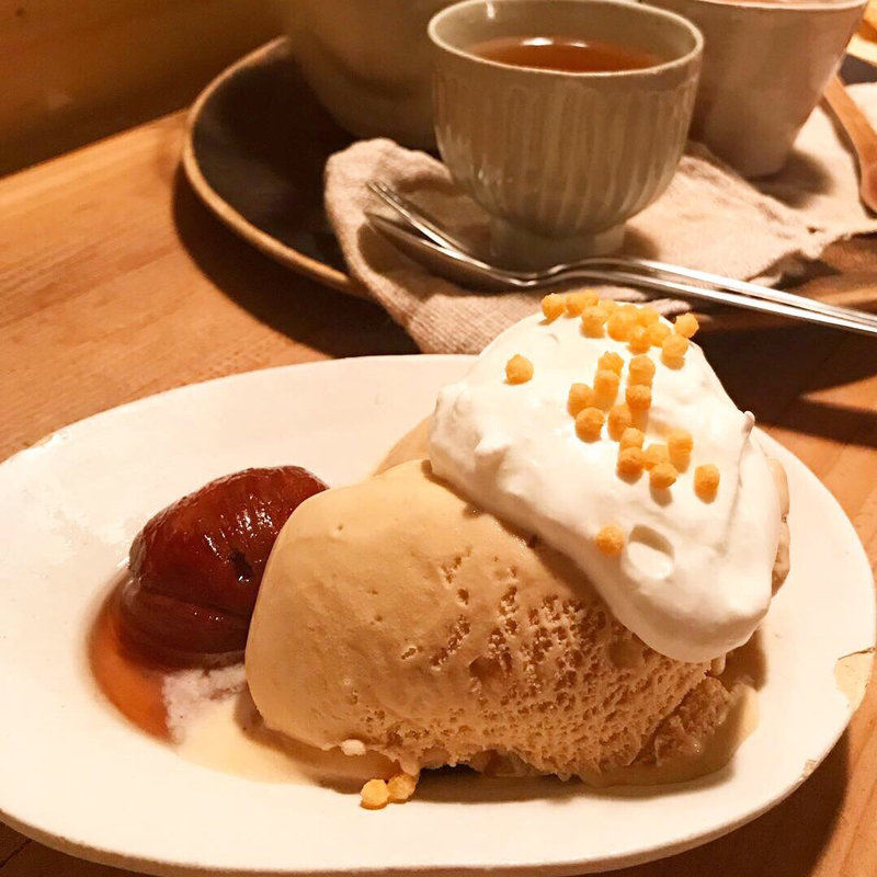 栗の渋皮煮パフェ(木と根 （kitone）)