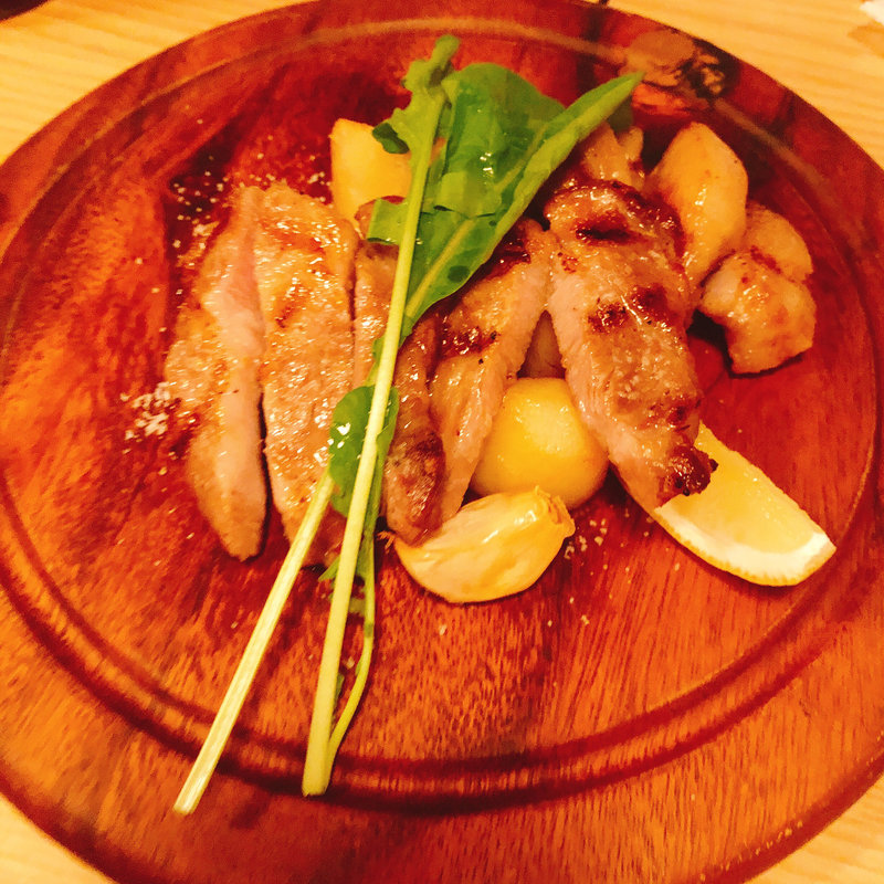 イベリコ豚のグリル  トリュフ塩の香り(ブルーオーシャングリル )