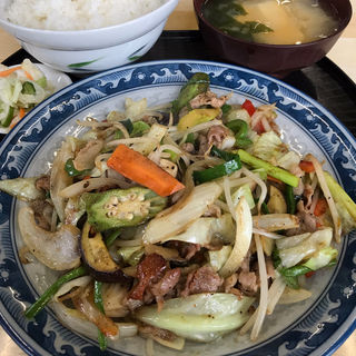 肉野菜炒め定食(ひさご食堂 )