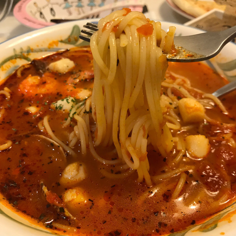 シーフードスープパスタ(ハート＆ハート)