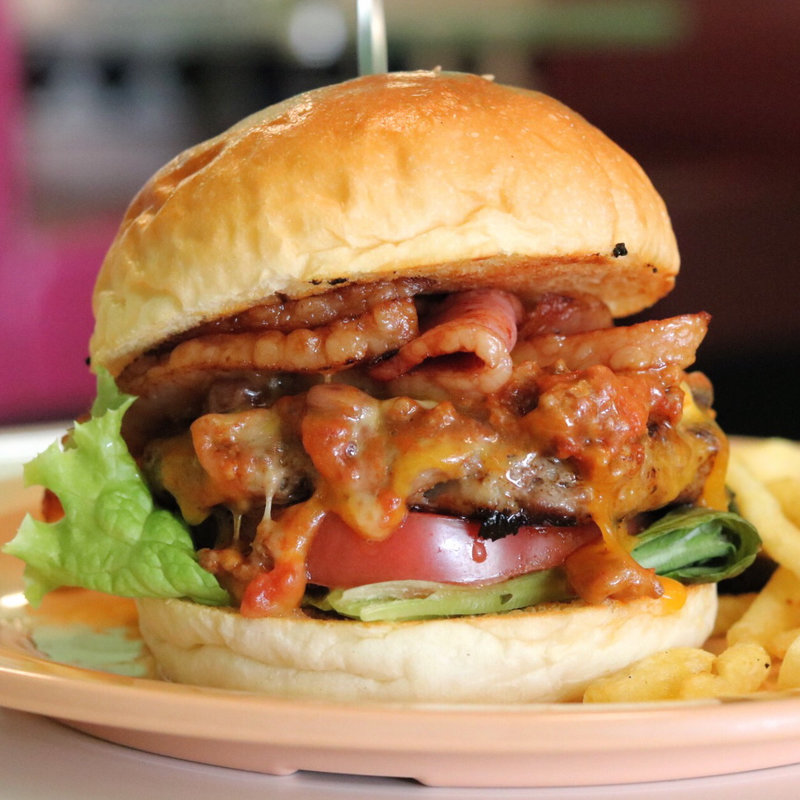 メキシカンベーコンチーズバーガー(HOT BUNNY Diner)