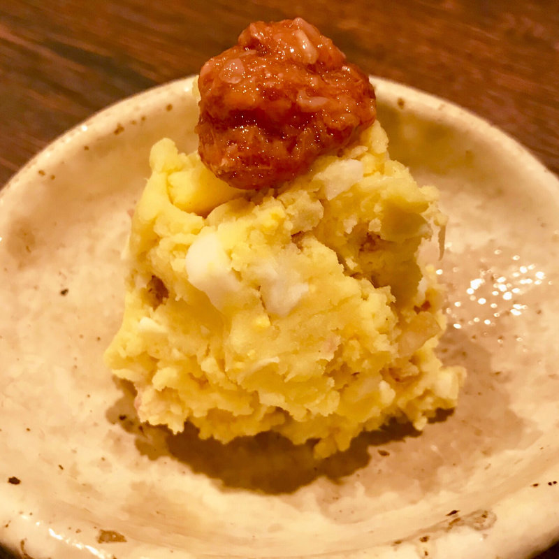 酒盗乗せポテサラ(つじ田)