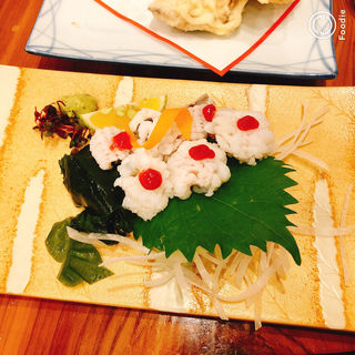 ハモちり梅肉添え(奈良の酒蔵全部呑み うまっしゅ)