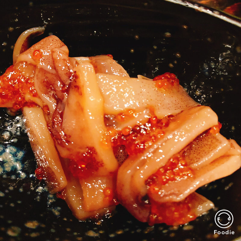 イカのトビコ和え(心斎橋酒場 叶えや)