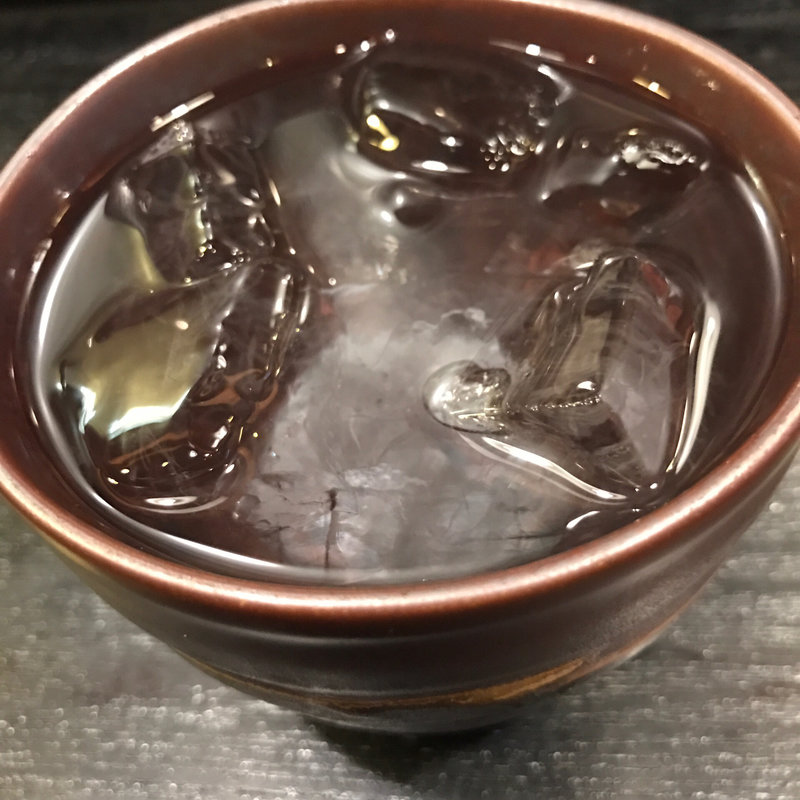 芋焼酎ロック(焼鳥はなび)