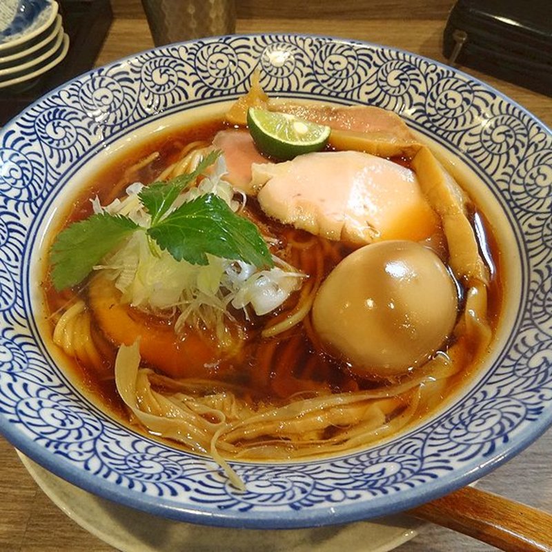 茜秋刀魚そば(金久右衛門 本店)