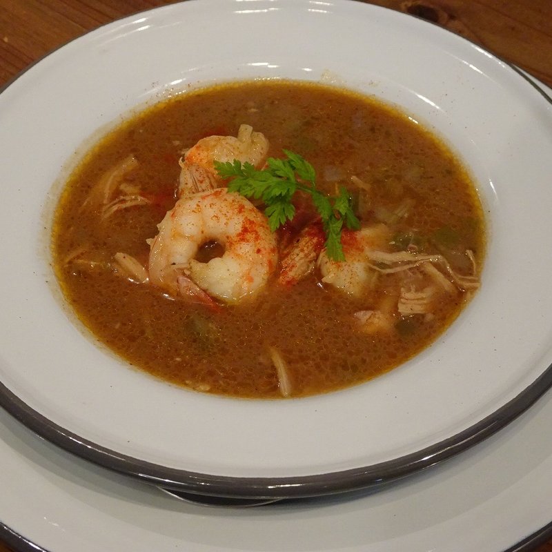 海老と鶏肉のガンボ(HELLO NEW DAY Hamburger)