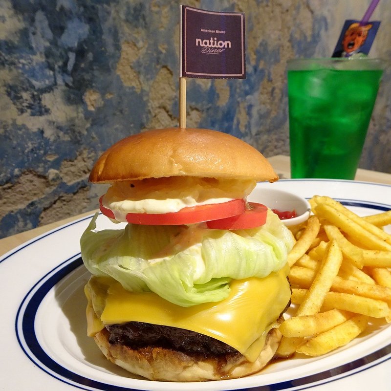 テリヤキチーズバーガー(Nation diner)