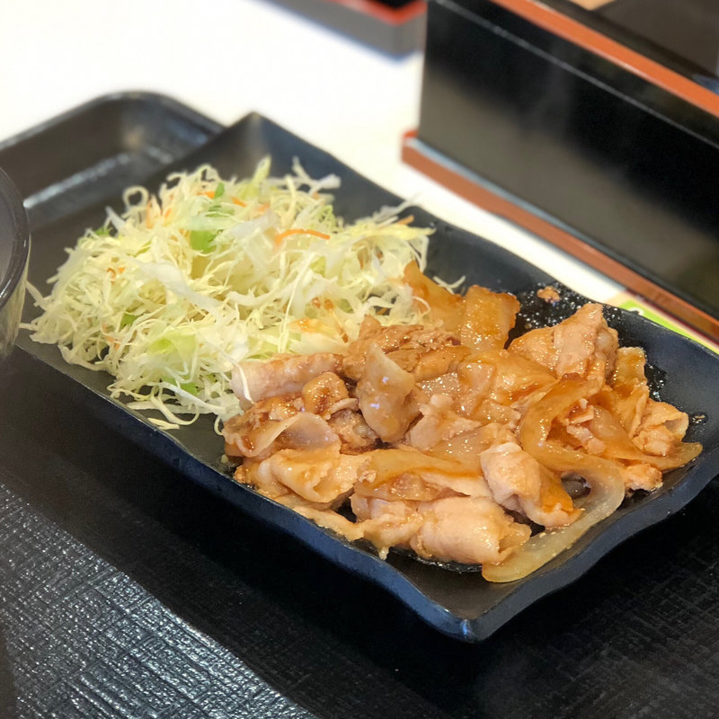 豚生姜定食(吉野家 長野中御所店 )