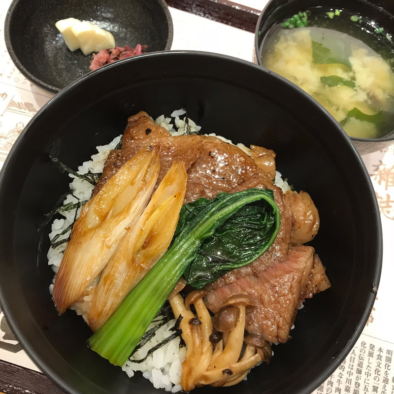 ステーキ丼(竹)(人形町今半 精肉 日本橋高島屋店)