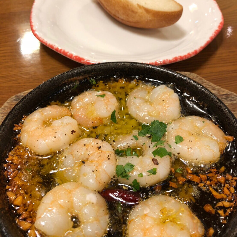 海老のアヒージョ(カプリチョーザ エスパル山形店 )