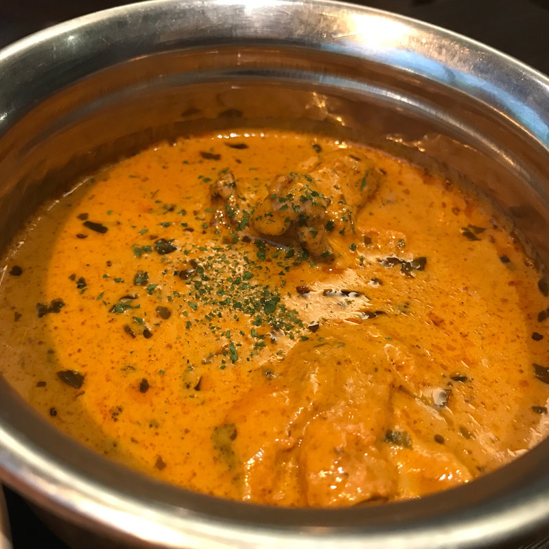 休日ランチ バターチキンカレー(106 サウスインディアン 福岡天神店 )