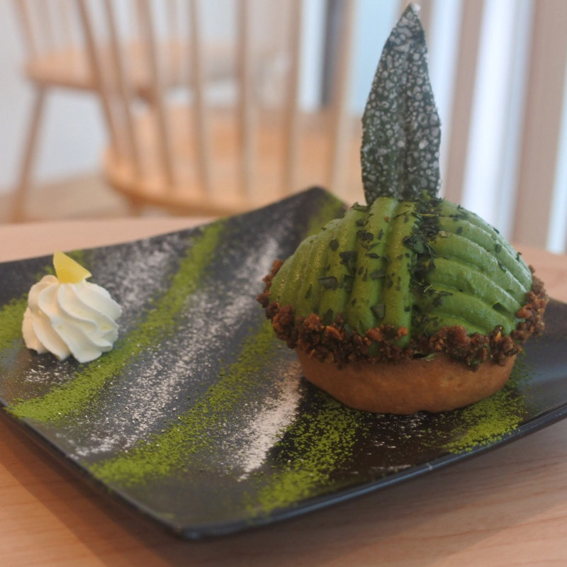 抹茶の茶畑モンブラン(茶の木 by FUKUJUEN)