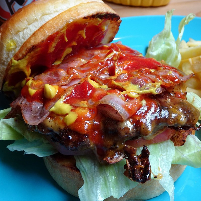 ベーコンバーガー＋チーズ(STARKEY'S)