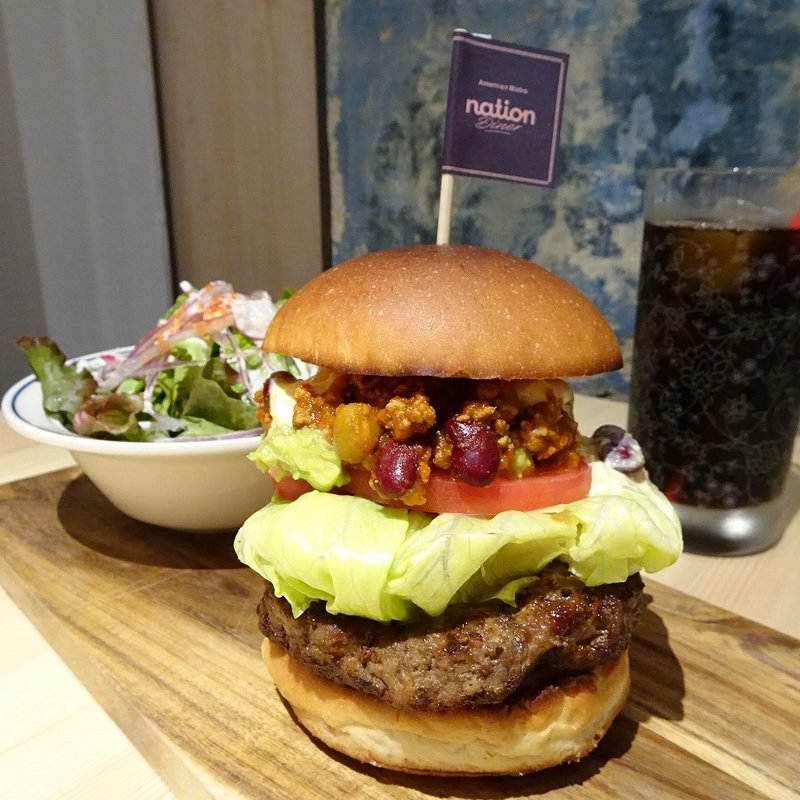 メキシカンバーガー(Nation diner)