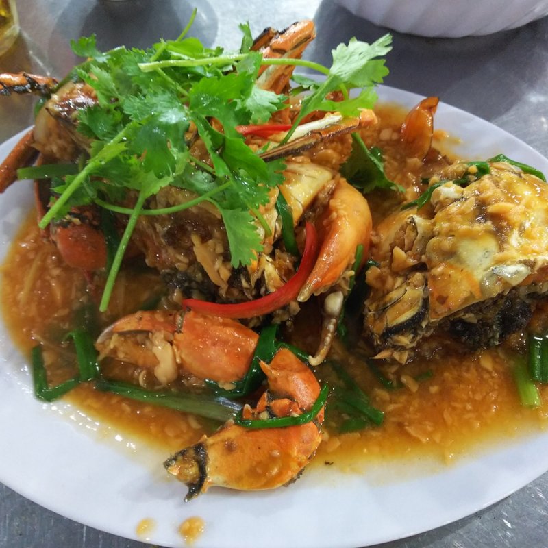 渡り蟹のガーリックチリ炒め(Be Man)