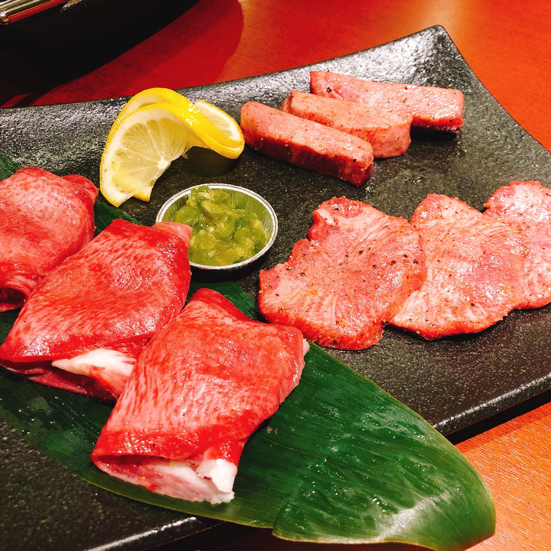 牛タン三種盛り(利花苑 大名本店)