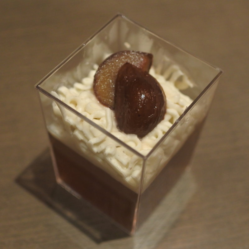 和栗ほうじ茶モンブラン(茶寮 つぼ市製茶本舗 なんば店)