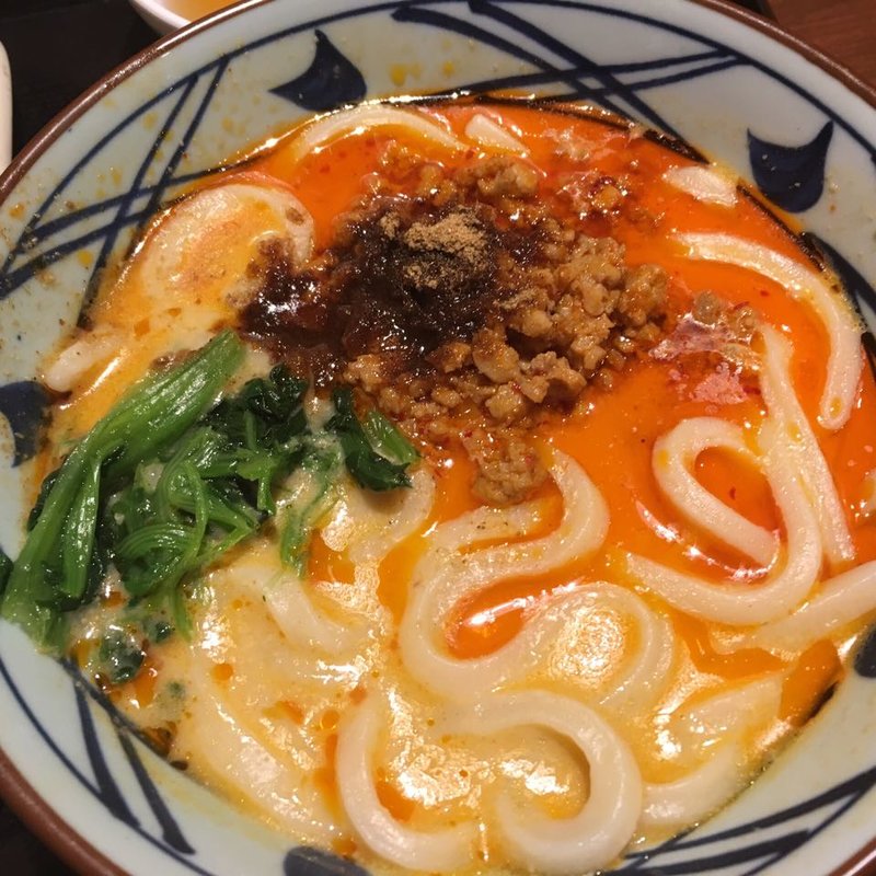 旨辛担々うどん 並(丸亀製麺一之江)