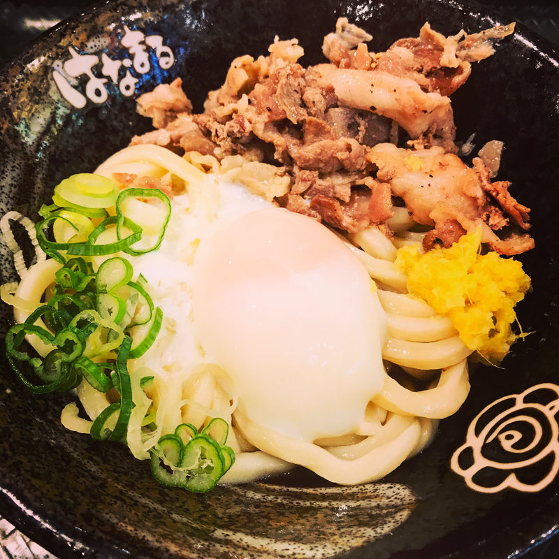 塩豚温玉ぶっかけ(はなまるうどん 千住ミルディス店)