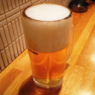 生ビール（中ジョッキ）(大鶴見食堂)