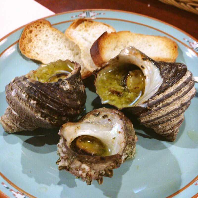 サザエのガーリックバター(楽楽座)