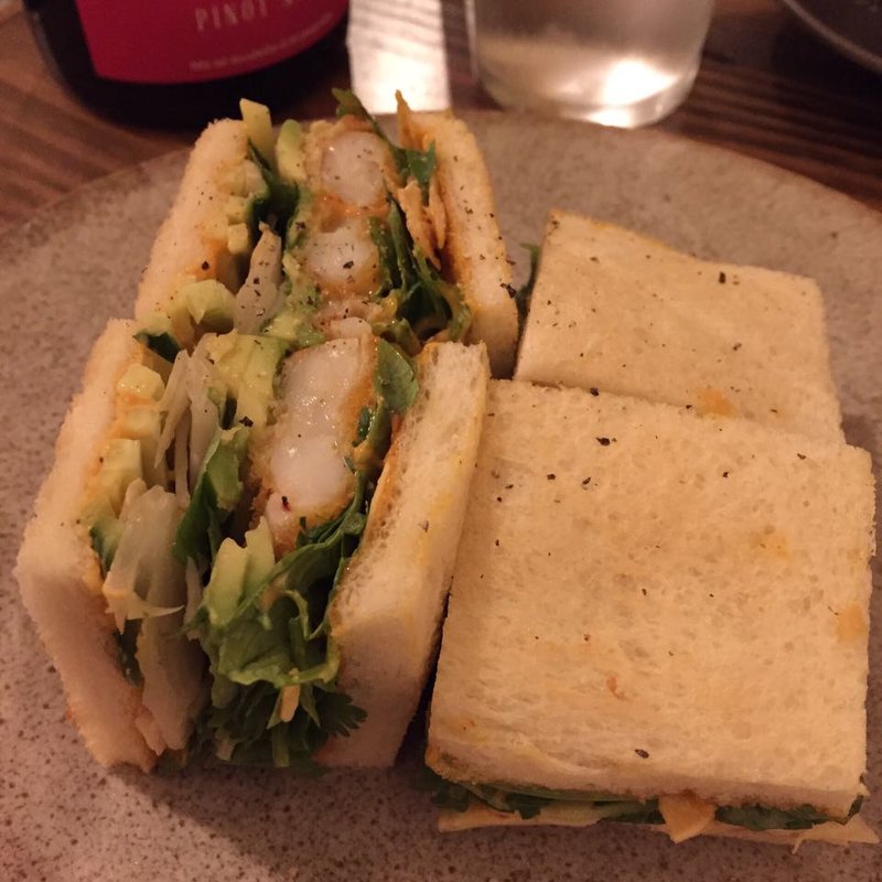 海老のスパイシーハーブサンド(ラッテリアポルチーニ)