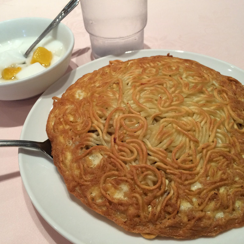 梅セット（梅蘭やきそば[小]、杏仁豆腐）(梅蘭 六本木ヒルズ店)