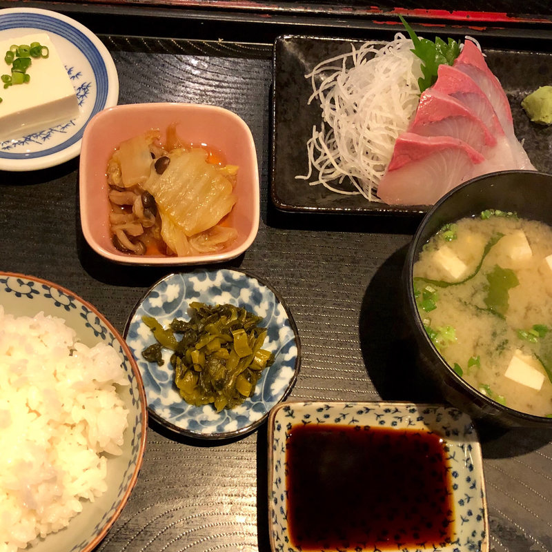 カンパチ刺定食(まさいち)