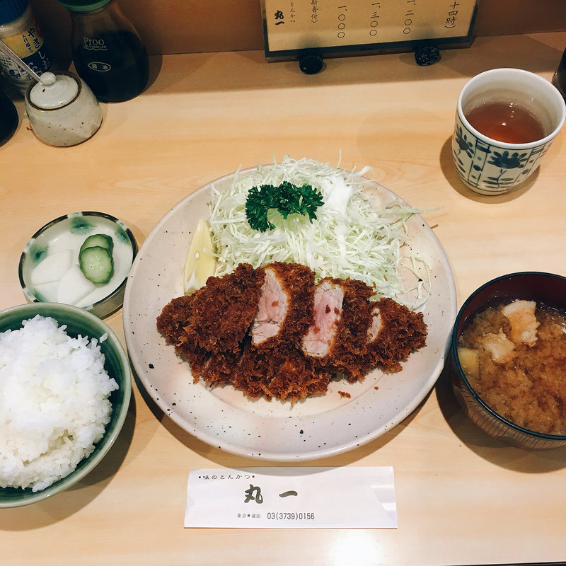 Bひれかつ定食(とんかつ 丸一)