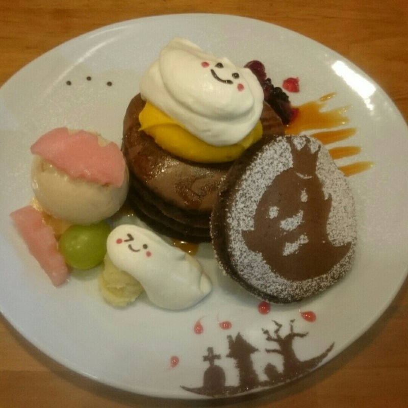 ハロウィンパンケーキ(パンケーキママカフェ VoiVoi （ヴォイヴォイ）)