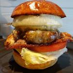 グリルドオニオンツインチーズバーガー(だるま珈琲)