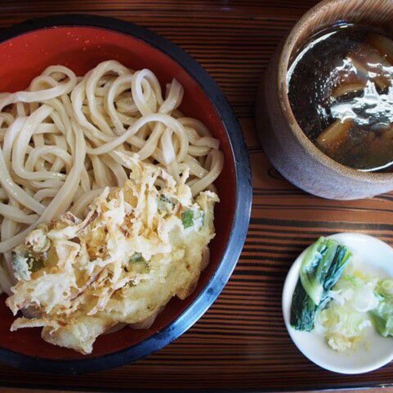 肉汁・天付L(手打ちうどん きくや 本店)