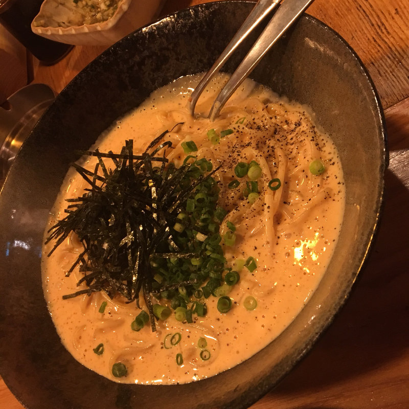 ウニと明太子のクリームパスタ(イーストブルー 豪椀)