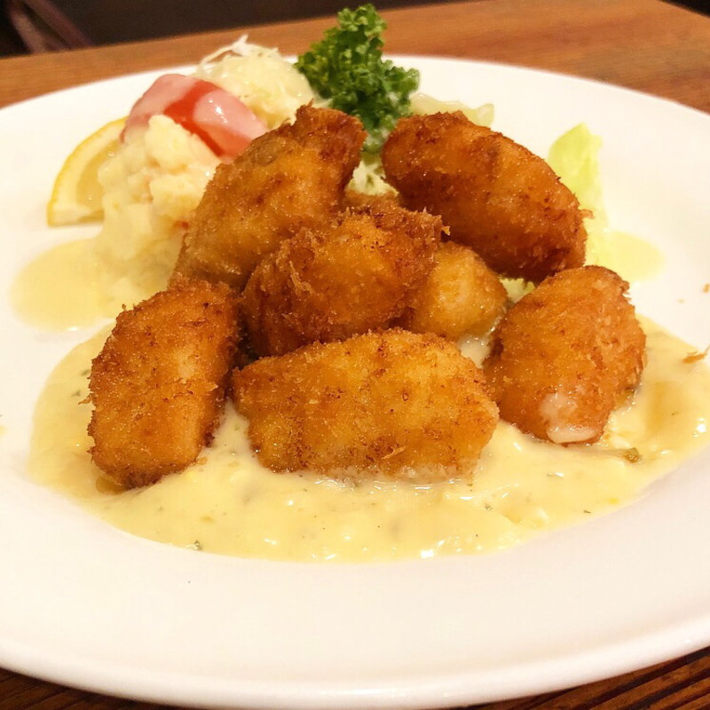 ホタテフライ(グリルにんじん)