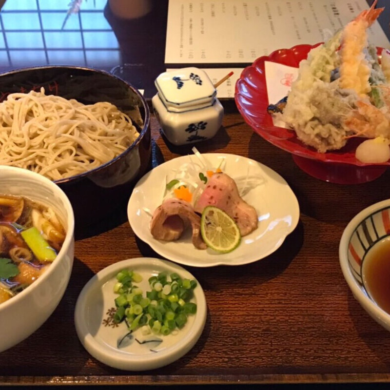 鴨せいろ 天ぷら付き(やま竹 （竹蔵蕎麦　やま竹（たけぞうそば　やまたけ））)
