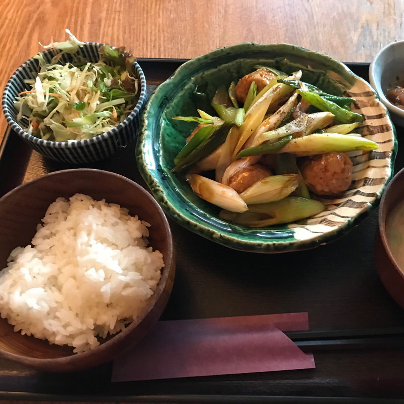 つくねとネギの照り焼き定食(たけとら)